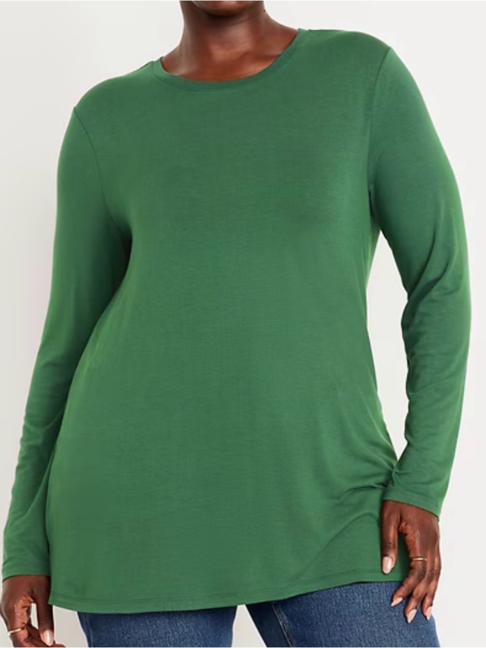 NWT Old Navy luxe long sleeve crew neck tunic, size L